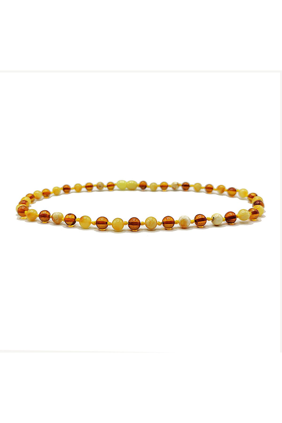 Yedek Klips Hediyeli Sertifikalı Kehribar Kolye Süt Konyak Bebek Diş Kolyesi 0-6 Yaş