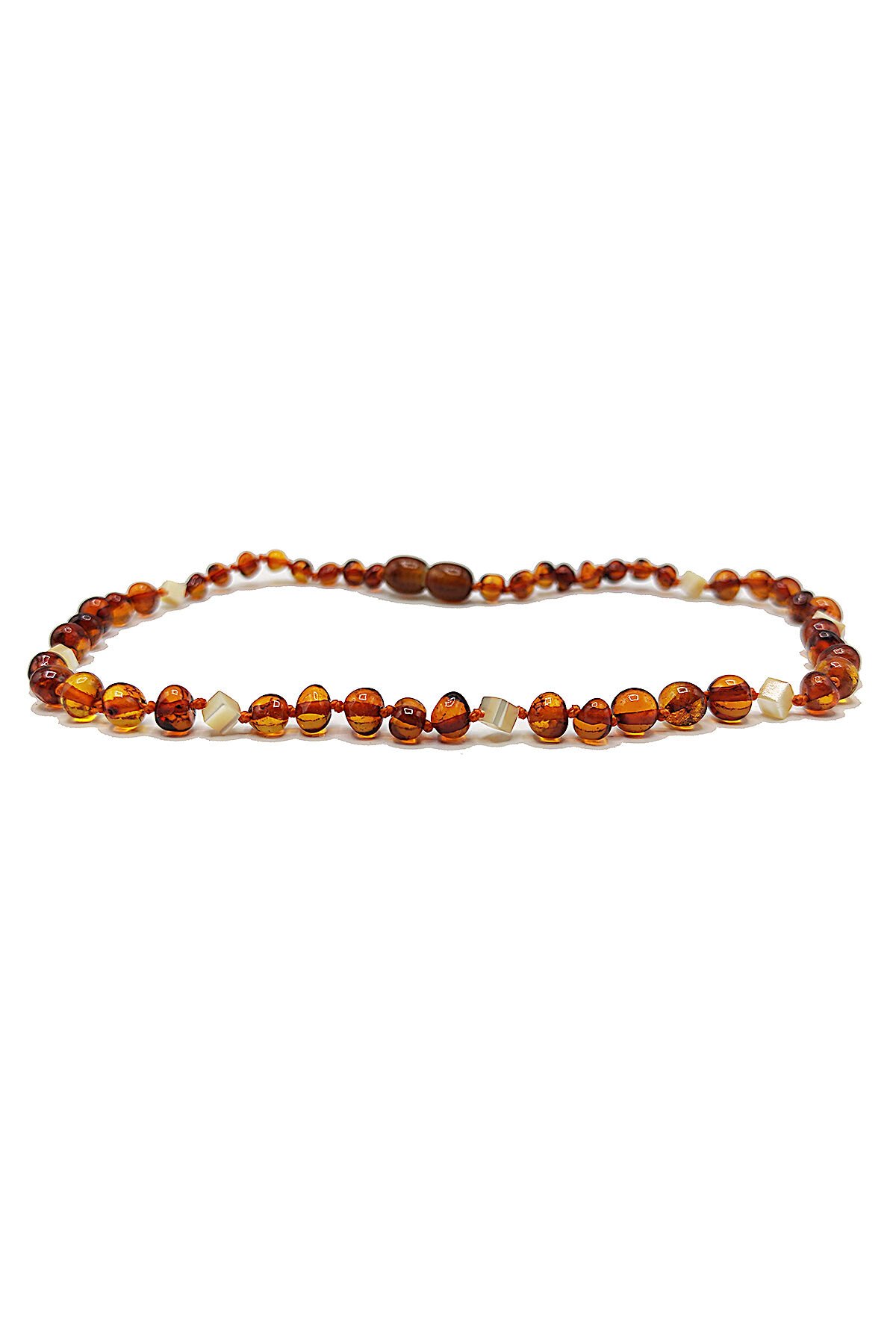 Yedek Klips Hediyeli Sertifikalı Kehribar Kolye İncili Konyak Bebek Diş Kolyesi 0-6 Yaş